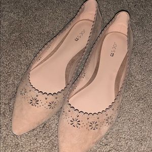 Joe’s Tan Sued Flats